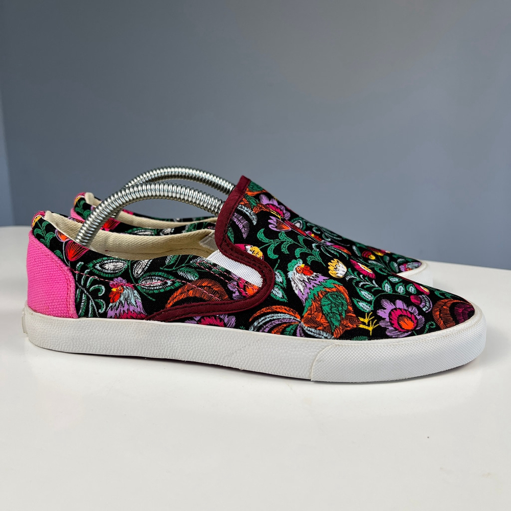 Inkkas Slip-On Women Sneakers Floral Print Pink Size 6